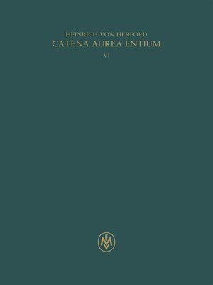cover image of Catena aurea entium, Buch VI